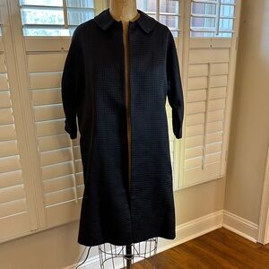 Elegant Vintage Black Textured Coat 12-16-02